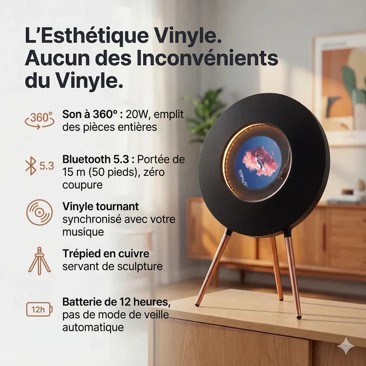 Lumen R1 Retro Vinyl Bluetooth Speaker