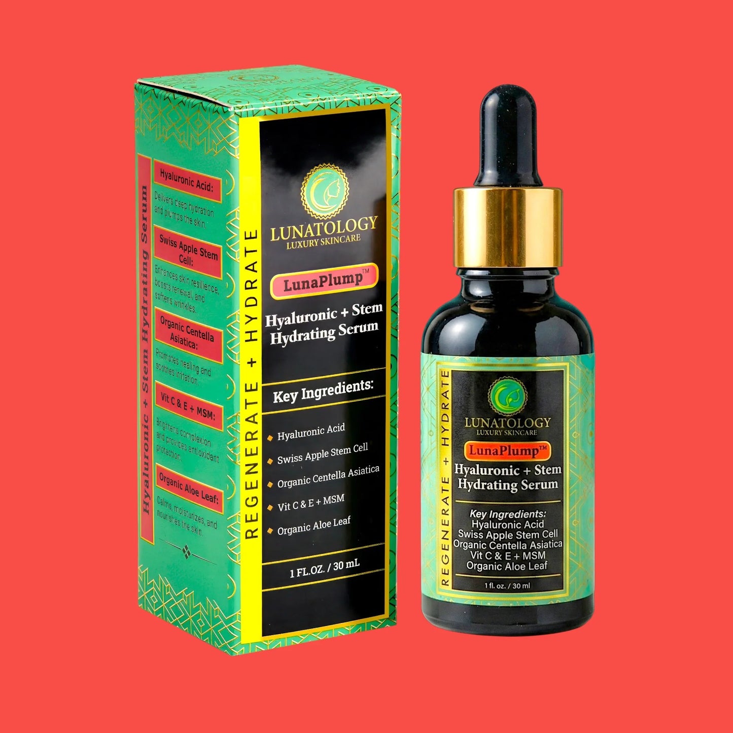 Advanced Hydration Treatment Serum Powered By Hyaluronic Acid And Swiss Apple Stem Cells For Plumper